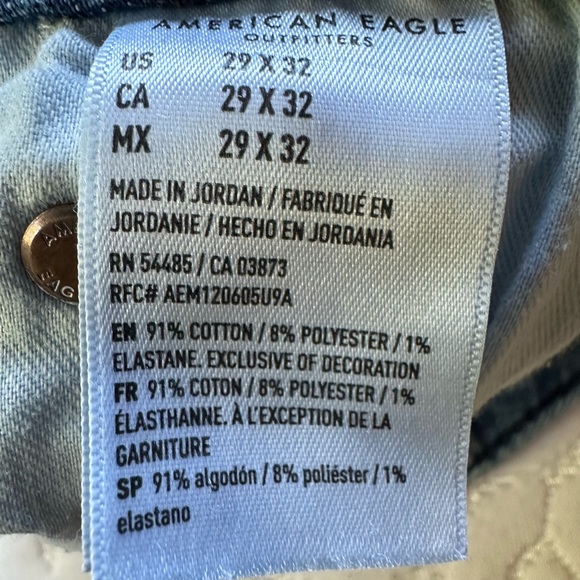 American Eagle airflex+ jeans, size 29/32 - Picture 3 of 7